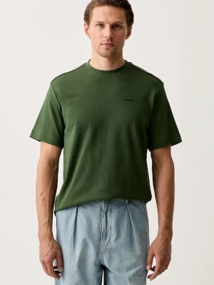 G-Star T-shirt męski bawełniany True regular zielony