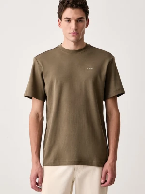 G-Star T-shirt męski bawełniany True regular zielony