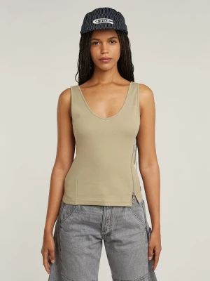 G-Star Top w kolorze beżowym rozmiar: L