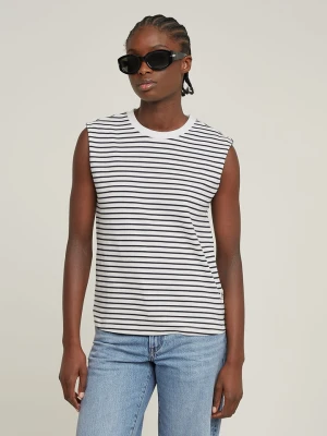 G-Star Top w kolorze biało-czarnym rozmiar: S