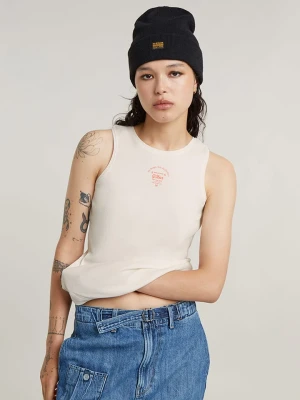 G-Star Top w kolorze białym rozmiar: L