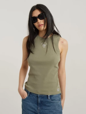 G-Star Top w kolorze khaki rozmiar: M