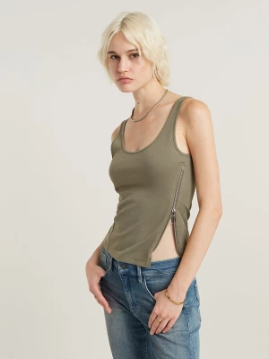 G-Star Top w kolorze khaki rozmiar: L