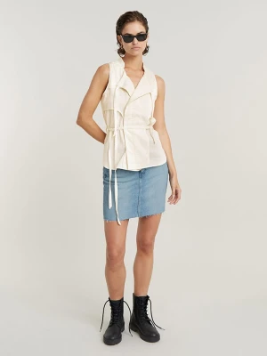G-Star Top w kolorze kremowym rozmiar: M