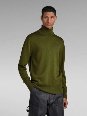 G-Star Wełniany golf w kolorze khaki rozmiar: L