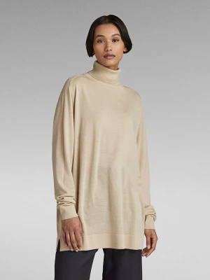 G-Star Wełniany sweter w kolorze beżowym rozmiar: S