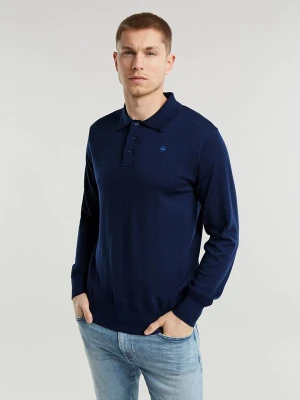 G-Star Wełniany sweter w kolorze granatowym rozmiar: XS