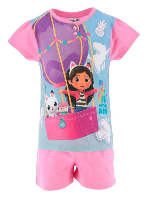 Gabby's Dollhouse Piżama "Koci Domek Gabi" w kolorze jasnoróżowym ze wzorem rozmiar: 98
