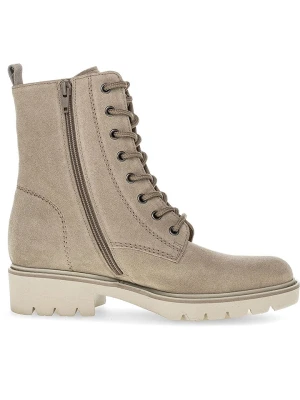 Gabor Skórzane botki w kolorze beżowym rozmiar: 40