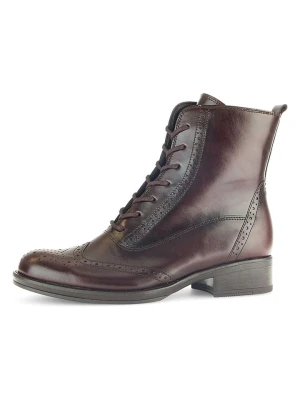 Gabor Skórzane botki w kolorze brązowym rozmiar: 37,5