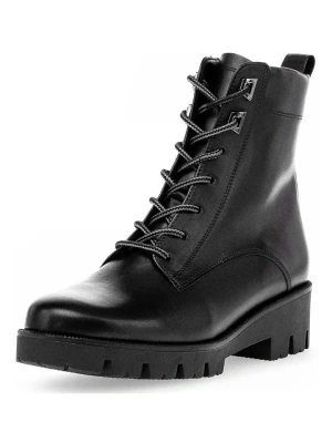 Gabor Skórzane botki w kolorze czarnym rozmiar: 38,5