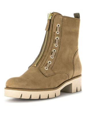 Gabor Skórzane botki w kolorze jasnobrązowym rozmiar: 38,5