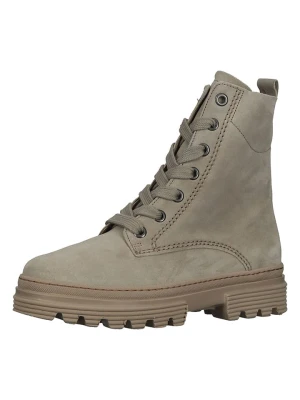 Gabor Skórzane botki w kolorze szarym rozmiar: 38,5