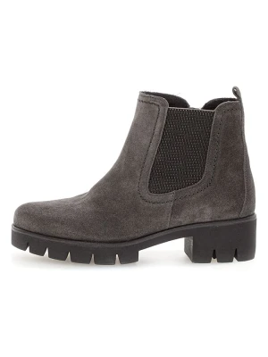 Gabor Skórzane botki w kolorze szarym rozmiar: 41