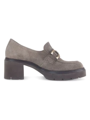 Gabor Skórzane czółenka w kolorze szarym rozmiar: 40,5