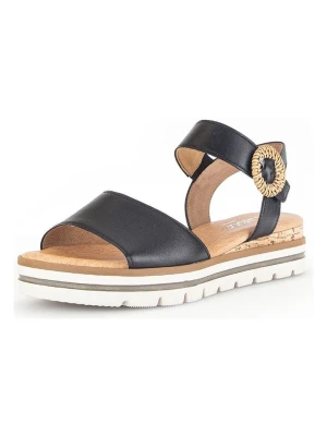 Gabor Skórzane sandały w kolorze czarnym rozmiar: 40,5