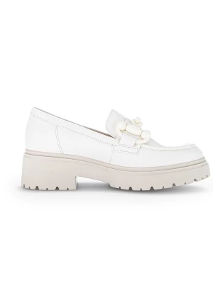 Gabor Skórzane slippersy w kolorze białym rozmiar: 40