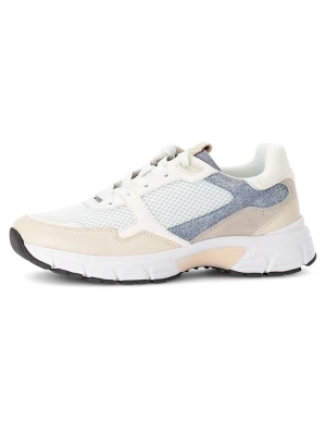 Gabor Skórzane sneakersy w kolorze beżowo-błękitno-białym rozmiar: 40,5