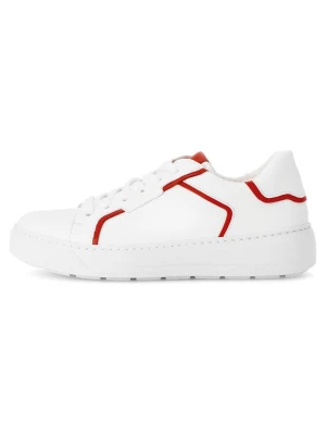Gabor Skórzane sneakersy w kolorze biało-czerwonym rozmiar: 40,5