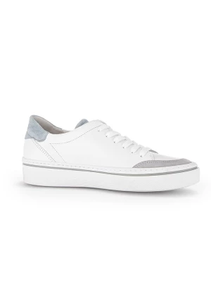 Gabor Skórzane sneakersy w kolorze biało-niebieskim rozmiar: 37