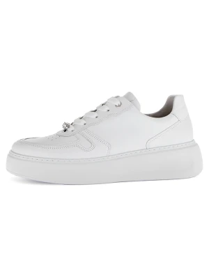 Gabor Skórzane sneakersy w kolorze białym rozmiar: 38