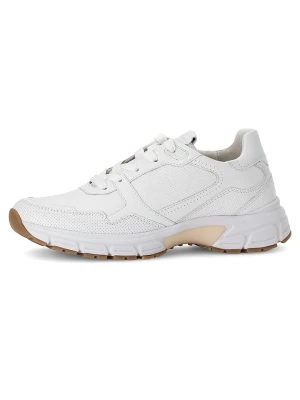 Gabor Skórzane sneakersy w kolorze białym rozmiar: 40