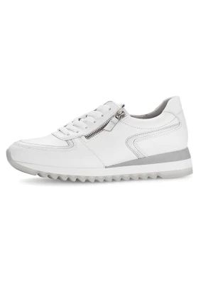 Gabor Skórzane sneakersy w kolorze białym rozmiar: 41