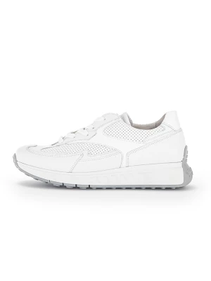 Gabor Skórzane sneakersy w kolorze białym rozmiar: 42
