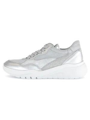 Gabor Skórzane sneakersy w kolorze srebrno-szarym rozmiar: 40,5