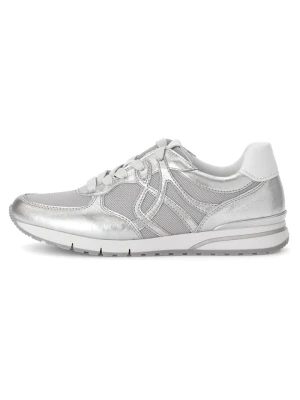 Gabor Skórzane sneakersy w kolorze srebrno-szarym rozmiar: 40,5