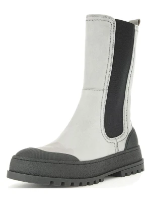 Gabor Skórzane sztyblety w kolorze jasnoszaro-czarnym rozmiar: 38