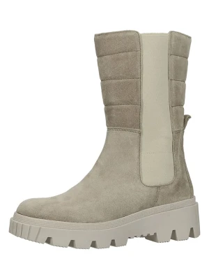 Gabor Skórzane sztyblety w kolorze szarym rozmiar: 40,5