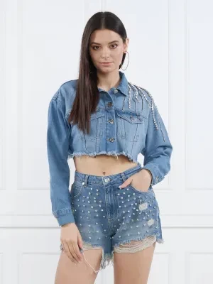 Gaëlle Paris Kurtka jeansowa | Cropped Fit