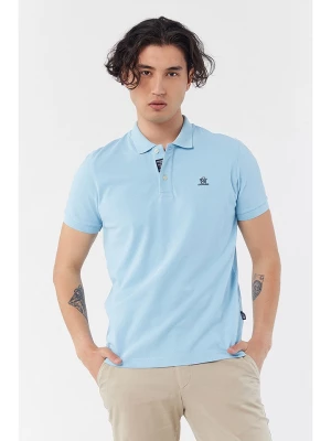 Galvanni Koszulka polo w kolorze błękitnym rozmiar: XL