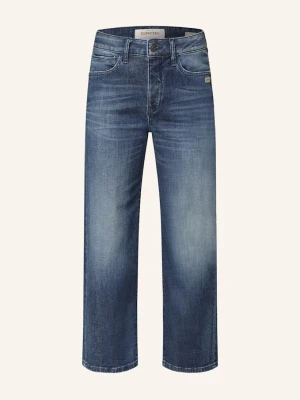 Gang Jeansy Straight 94jul Cropped blau 7858 worn rough denim
