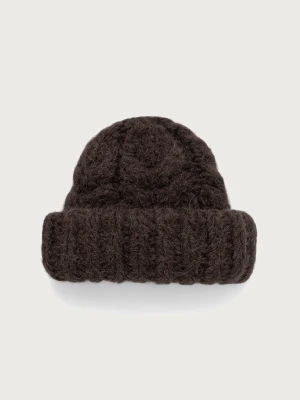GANNI Beanie XXL czapka damska z wełną