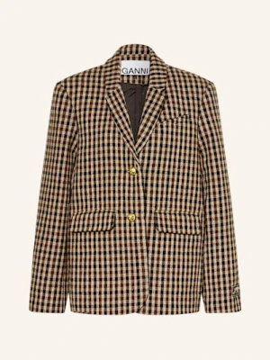 Ganni Blezer Oversize braun