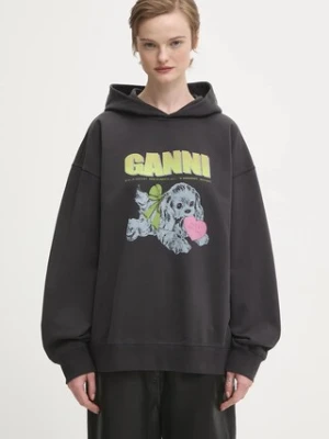 GANNI bluza bawełniana Isoli Oversized