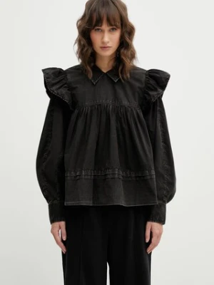 GANNI bluzka bawełniana