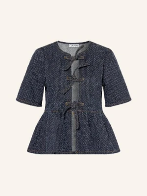 Ganni Bluzka Jeansowa blau