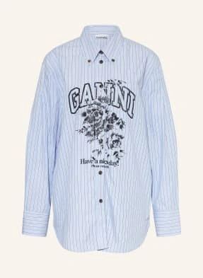 Ganni Bluzka Oversize blau