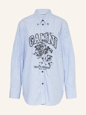 Ganni Bluzka Oversize blau