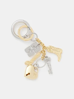GANNI brelok Ganni Bou Charms Keyring Silver and Gold A6616