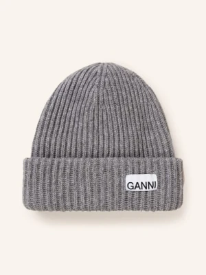 Ganni Czapka grau