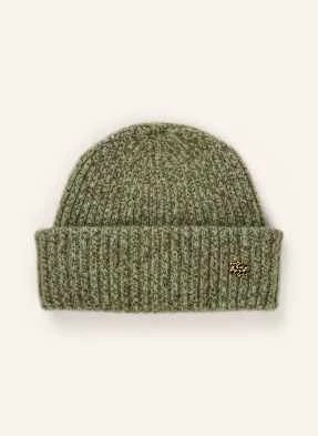 Ganni Czapka Z Dodatkiem Moheru gruen