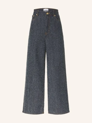 Ganni Dżinsy Z Szerokimi Nogawkami blau