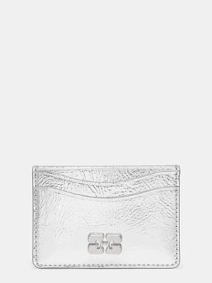 GANNI etui na karty Bou Card Holder kolor srebrny A6596