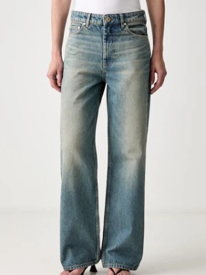 GANNI Izey jeansy straight damskie