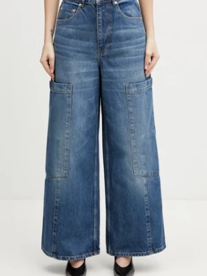 GANNI jeansy relaxed fit damskie