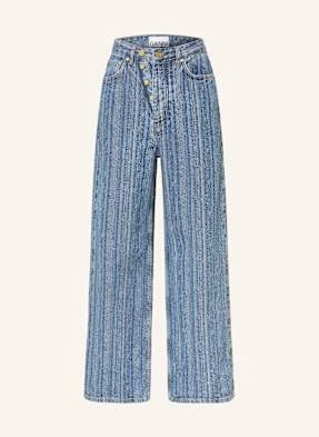 Ganni Jeansy Wide Leg blau